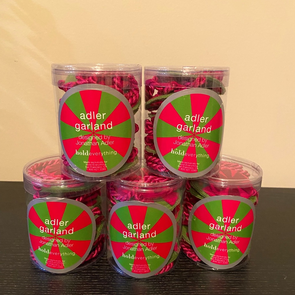 Jonathan Adler Pink and Green Holiday Garland